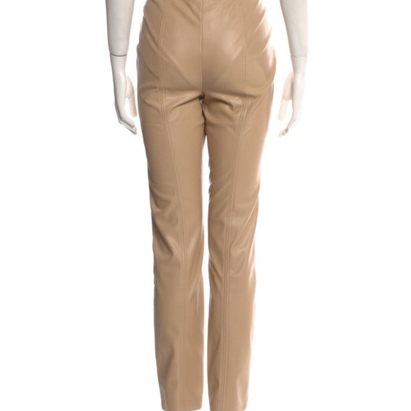 Jason Wu Beige Vegan Leather Skinny Pants - Picture 6 of 9